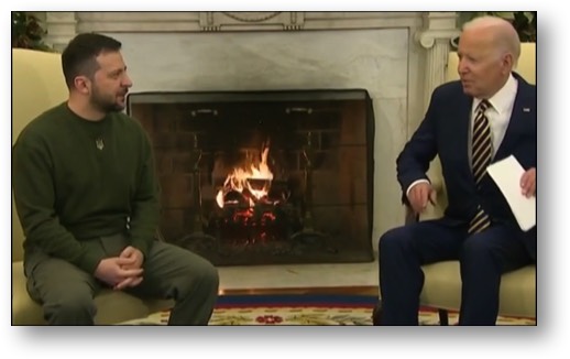 Ukraine President Volodymr Zelenskyy and President Biden