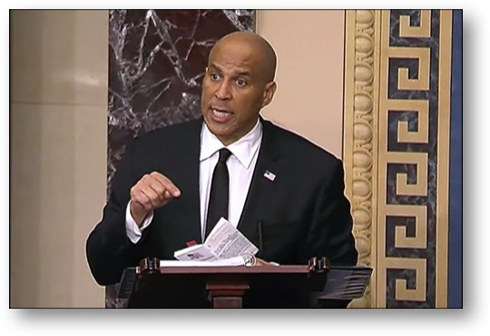 Democratic Senator Cory Booker