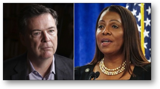 James Comey and Letitia James