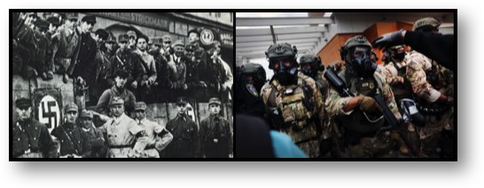 Trump's GOONS are like Hitler's BROWN COATS!