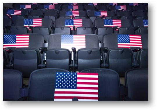 Empty seats at Dementia Donnie's convention