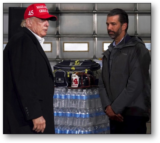 Trump and his worthless son, Donald, Jr.