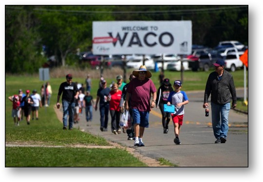 Trump's supporters in Waco, TX