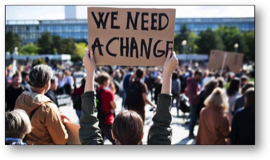 We need a change -- get rid of Trump!