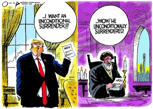 Trump caved in and surrendered!