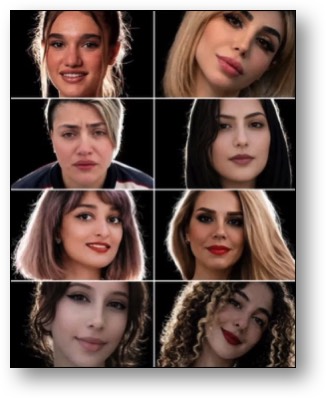 AI-generated women