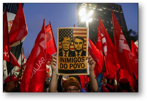 Trump and Bolsonaro are "homies!"